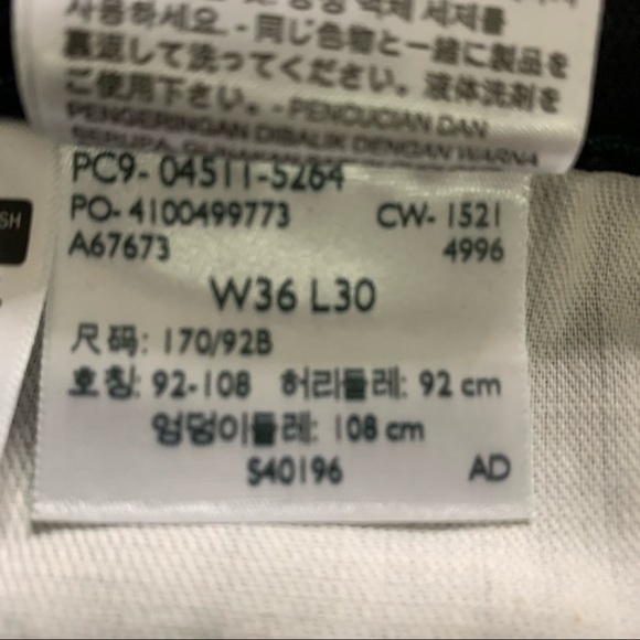 Levi’s 511 Slim 36x30 Stretch New With Tags Black Jeans - Picture 8 of 15